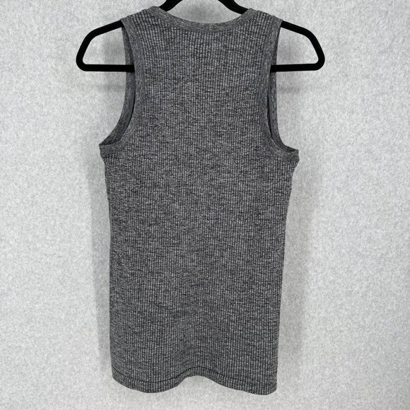 Athleta Womens Momentum Seamless Tank Size L Gray Heathered Stretch Active EUC - Picture 4 of 8